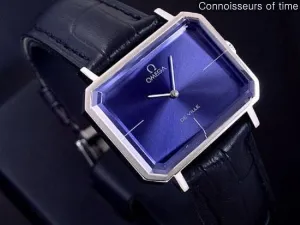 1971 Omega De Ville Mens Midsize "Emerald" Modern Watch By Andrew Grima - Stainless Steel