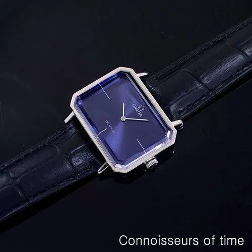 1971 Omega De Ville Mens Midsize "Emerald" Modern Watch By Andrew Grima - Stainless Steel
