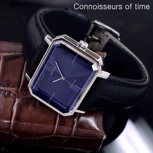 1971 Omega De Ville Mens Midsize "Emerald" Modern Watch By Andrew Grima - Stainless Steel