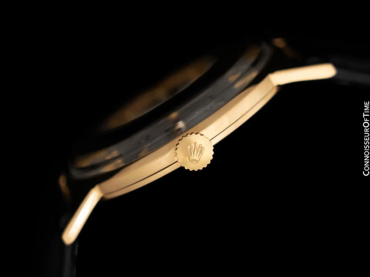 1971 Rolex Precision Vintage Mens Classic Ref. 9708 Dress Watch - 18K Gold