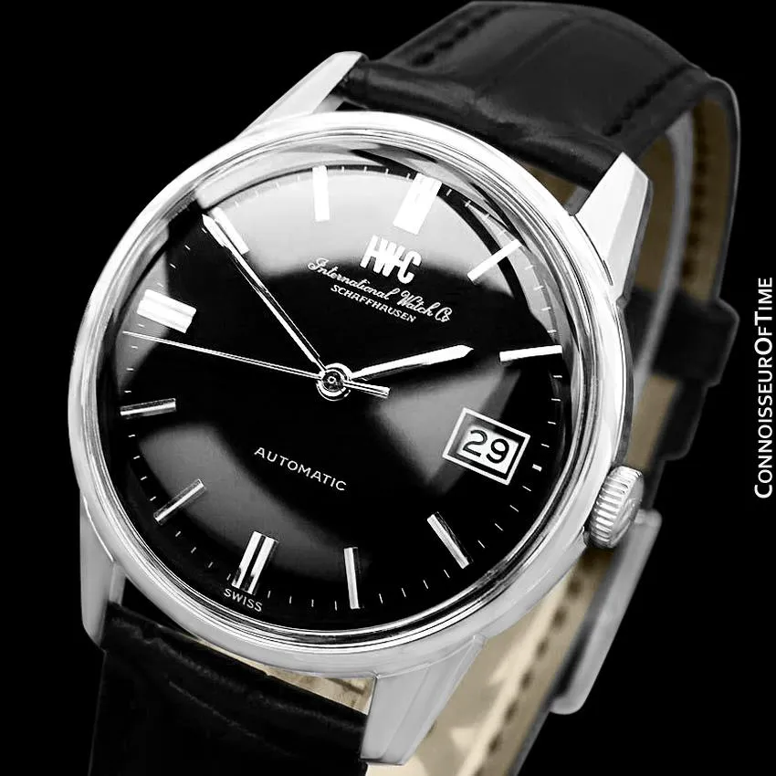 1972 IWC Vintage Mens Watch, Cal. 8541B Pellaton Automatic with Date - Stainless Steel