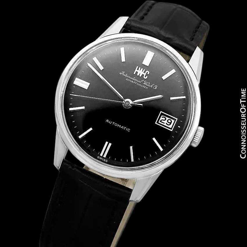 1972 IWC Vintage Mens Watch, Cal. 8541B Pellaton Automatic with Date - Stainless Steel