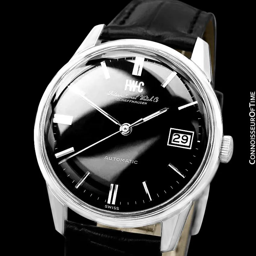 1972 IWC Vintage Mens Watch, Cal. 8541B Pellaton Automatic with Date - Stainless Steel