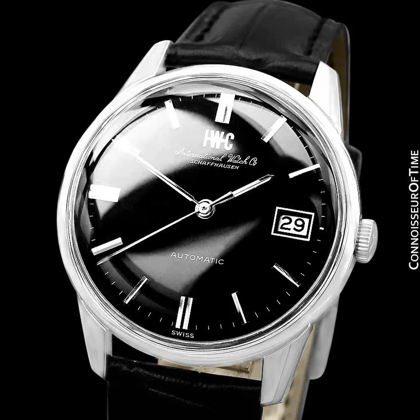 1972 IWC Vintage Mens Watch, Cal. 8541B Pellaton Automatic with Date - Stainless Steel