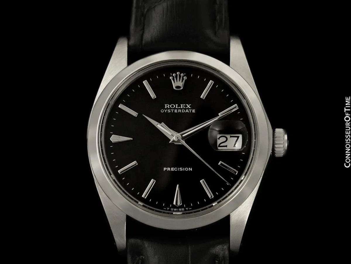 1972 Rolex Oysterdate Vintage Mens Watch with Date - Stainless Steel