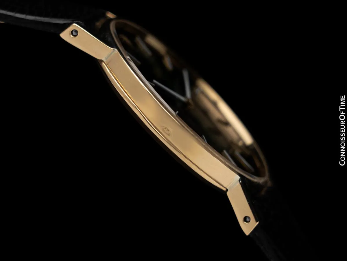 1976 Rolex Cellini Vintage Mens Handwound Ref. 3833 Green Vignette Dial Watch - 18K Gold