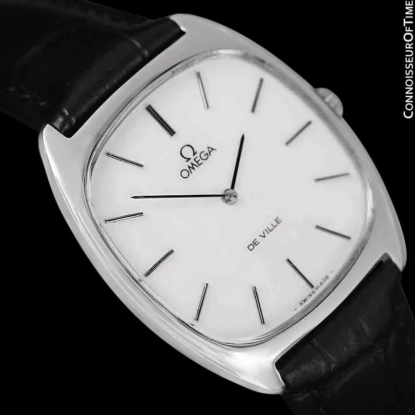 1978 Omega De Ville Vintage Mens Handwound Ultra Thin Dress Watch - Stainless Steel