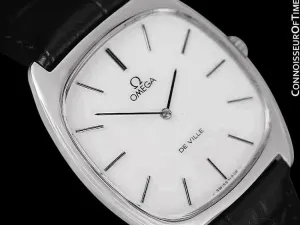 1978 Omega De Ville Vintage Mens Handwound Ultra Thin Dress Watch - Stainless Steel