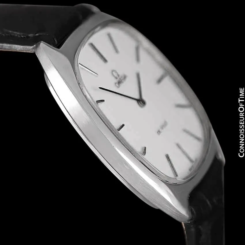 1978 Omega De Ville Vintage Mens Handwound Ultra Thin Dress Watch - Stainless Steel