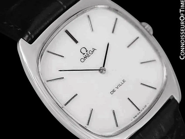 1978 Omega De Ville Vintage Mens Handwound Ultra Thin Dress Watch - Stainless Steel