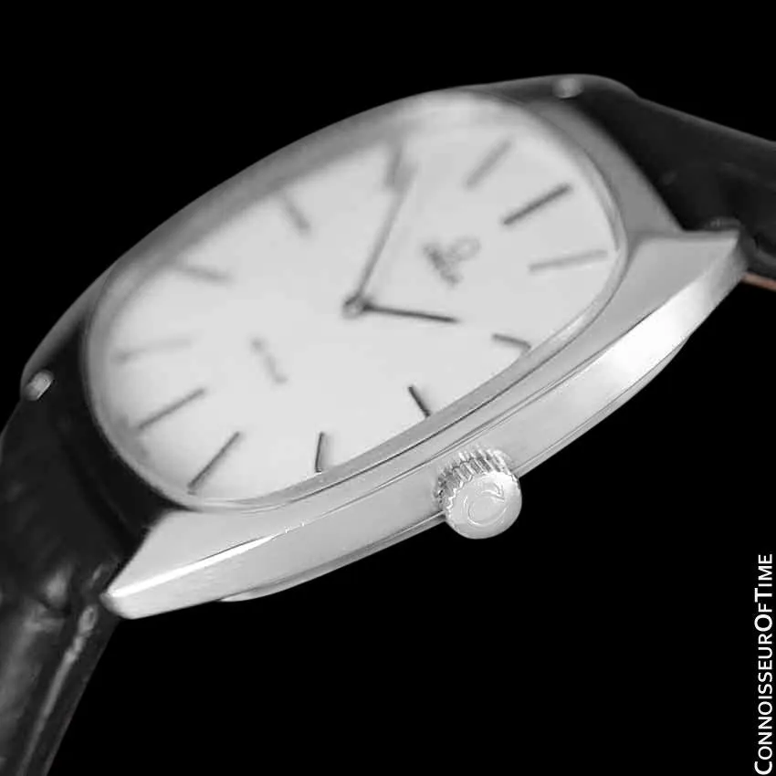 1978 Omega De Ville Vintage Mens Handwound Ultra Thin Dress Watch - Stainless Steel