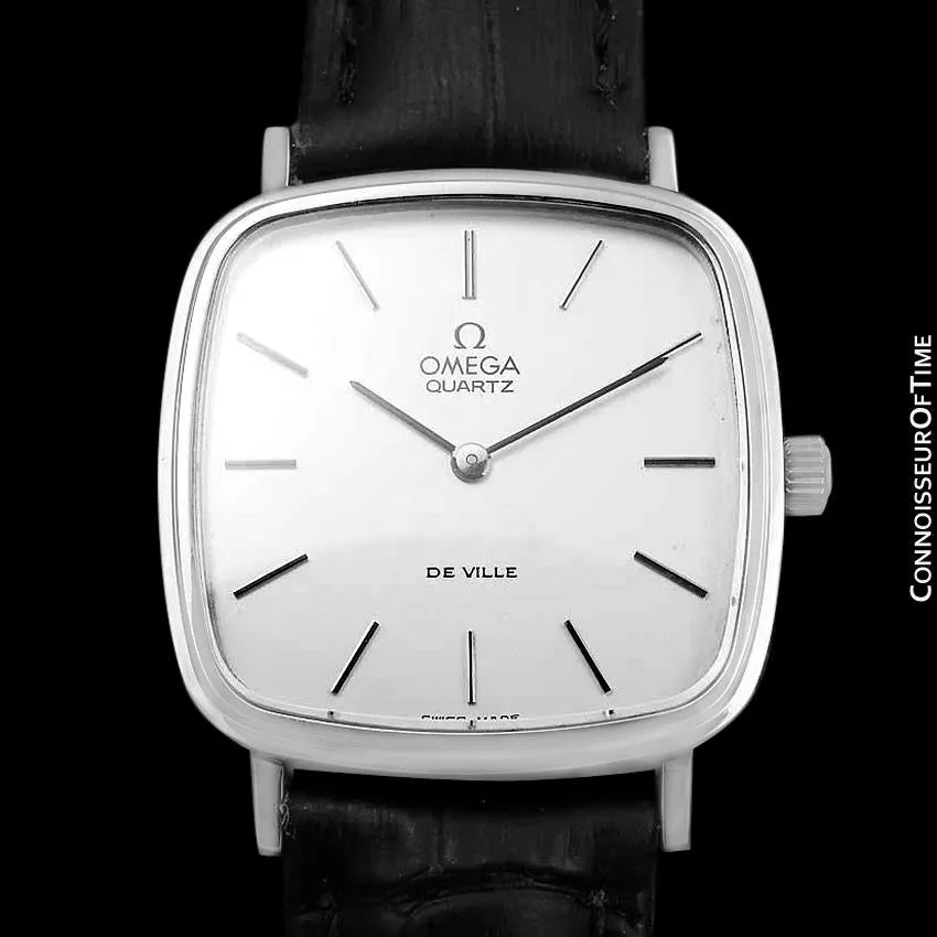 1978 Omega De Ville Vintage Mens Midsize Watch - Stainless Steel
