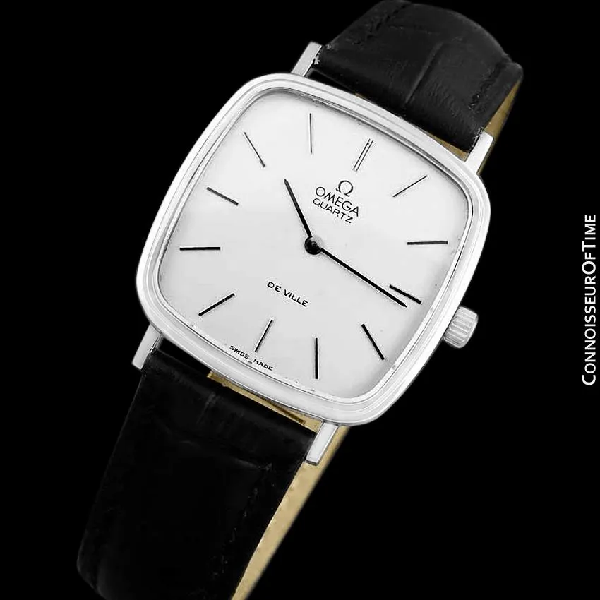 1978 Omega De Ville Vintage Mens Midsize Watch - Stainless Steel