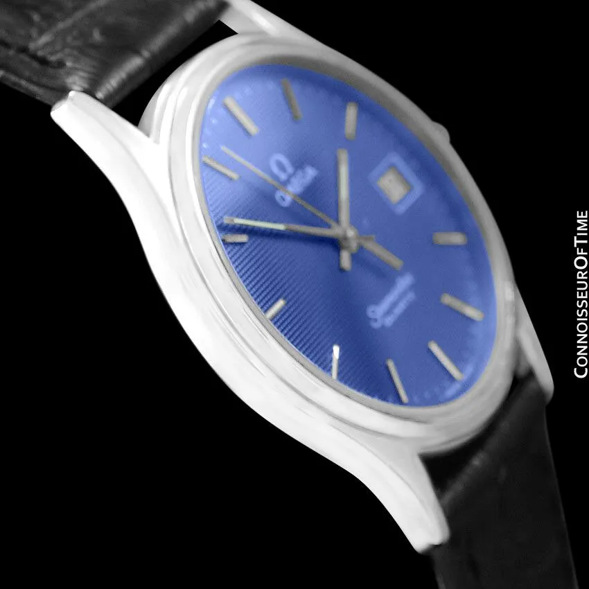 1984 Omega Seamaster Brest Vintage Mens Quartz Watch - Stainless Steel