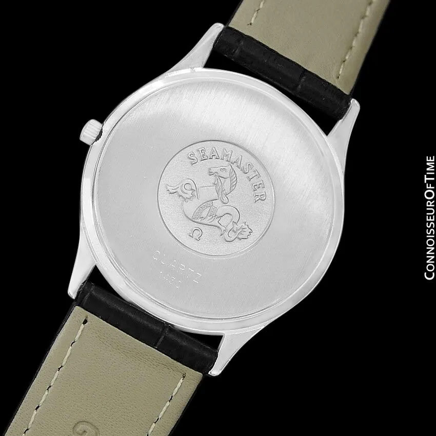 1984 Omega Seamaster Brest Vintage Mens Quartz Watch - Stainless Steel