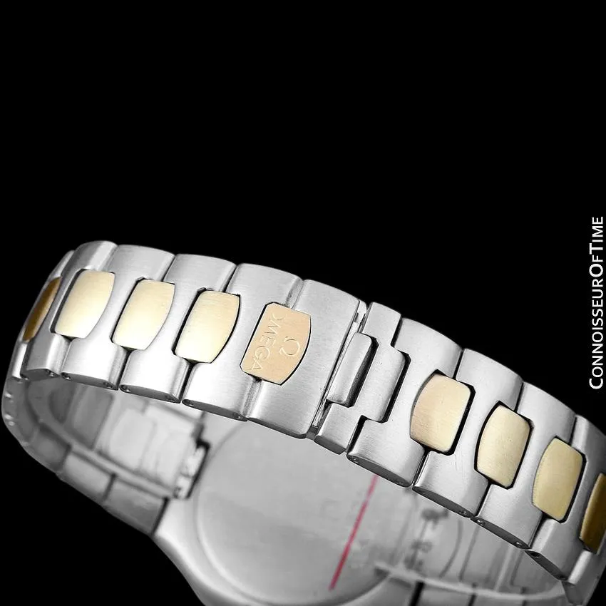 1989 Omega Polaris Seamaster Mens Divers Watch, Quick Setting Date - Stainless Steel & 18K Gold