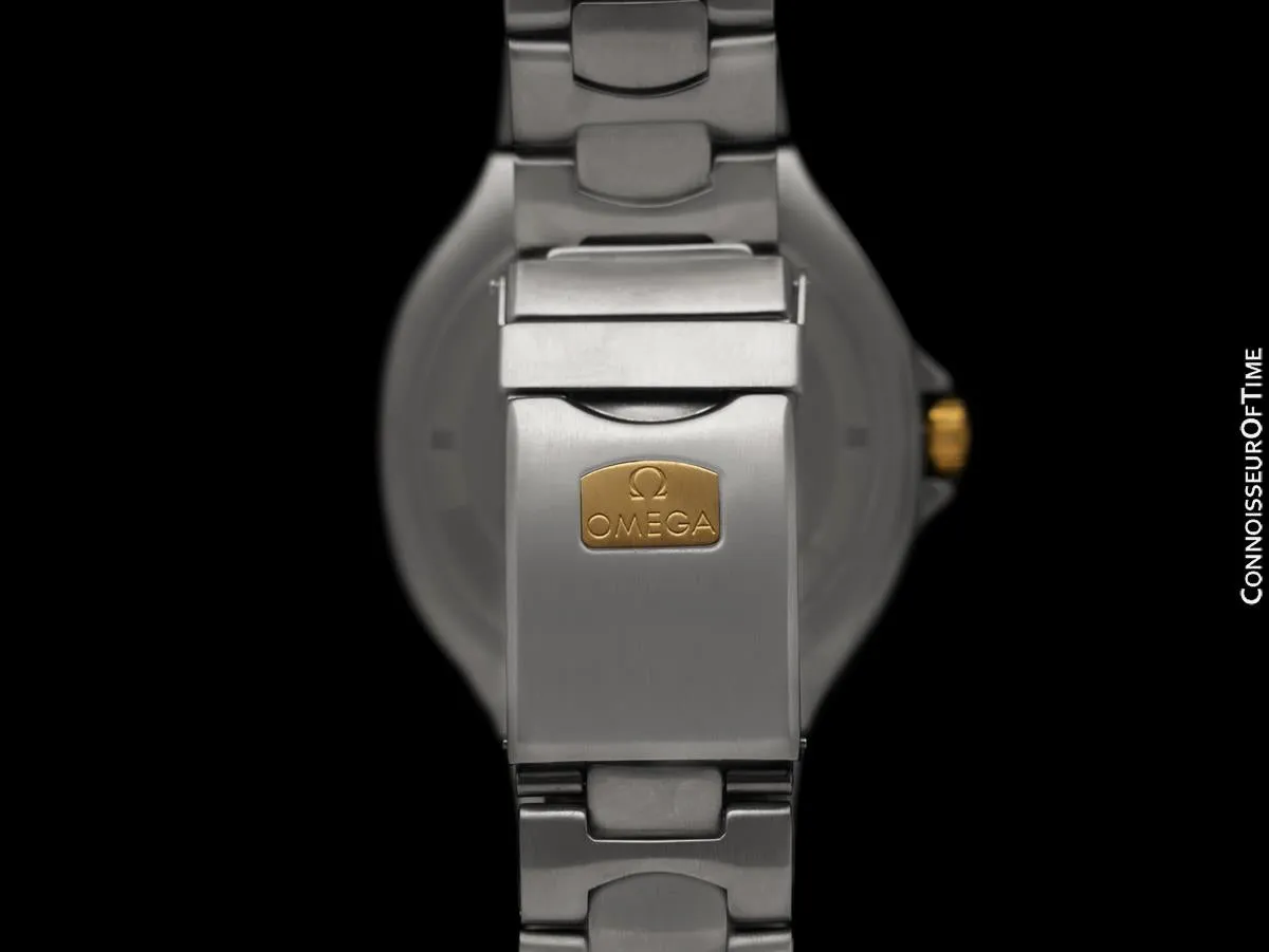 1990's Omega Seamaster 200M Pre-Bond Dive Watch, Date - Stainless Steel & 18K Gold
