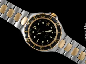 1991 Omega Seamaster 200M Pre-Bond Dive Watch, Date - Stainless Steel & 18K Gold