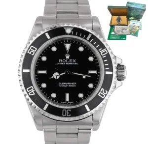2003 UNPOLISHED Rolex Submariner No-Date 14060M SWISS MADE Black Dive 40mm Watch