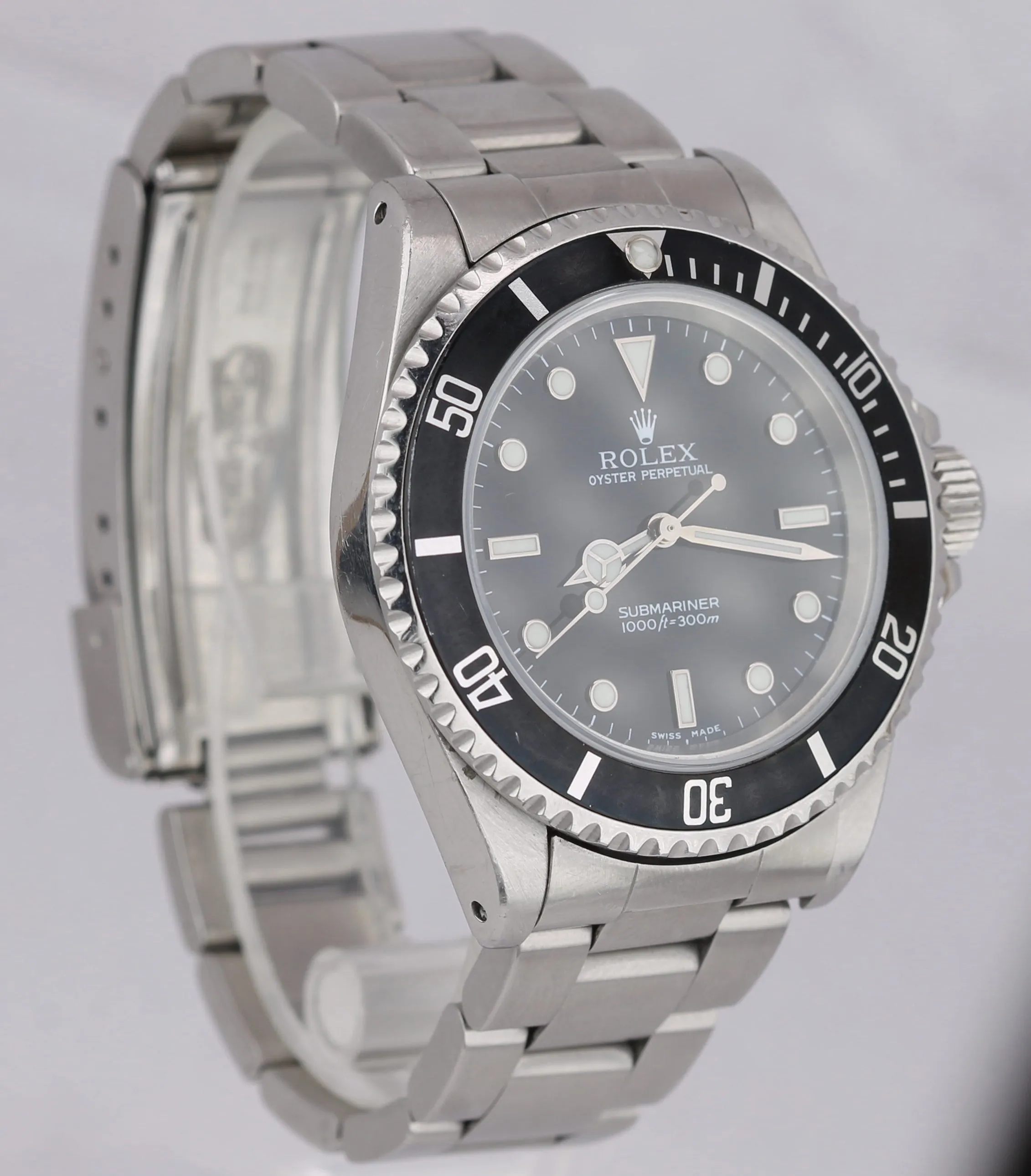 2003 UNPOLISHED Rolex Submariner No-Date 14060M SWISS MADE Black Dive 40mm Watch