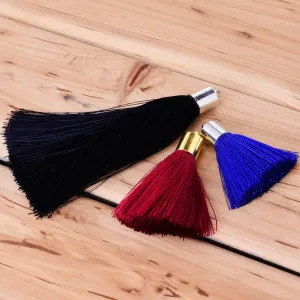 200pcs gold 8.5mm brass Round Leather Cord Ends Bracelet Cord Tassel Cap End Diy jewelry Findings