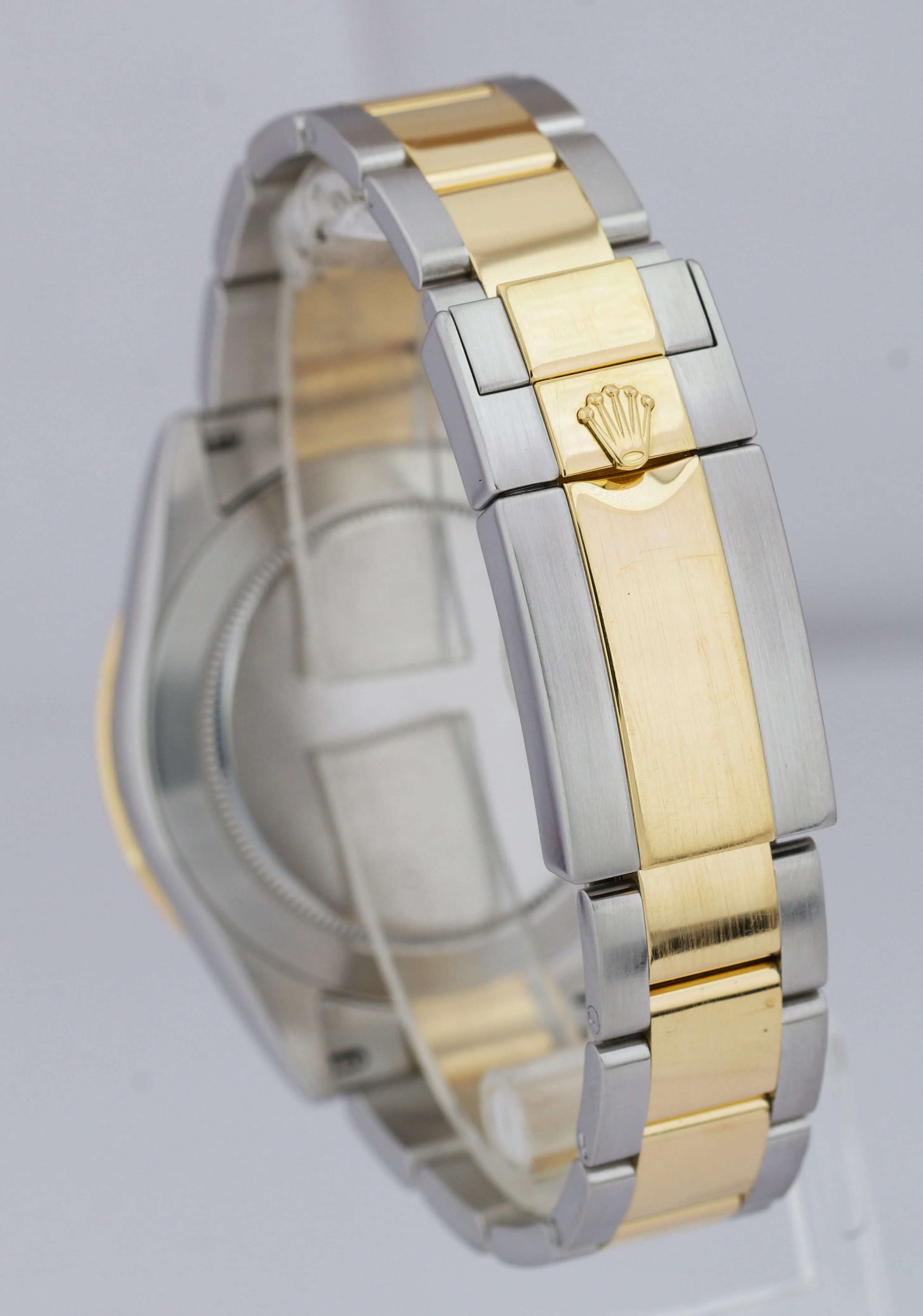 2010 Rolex Daytona Cosmograph 40 Black 18K Two-Tone Stainless Gold Watch 116523