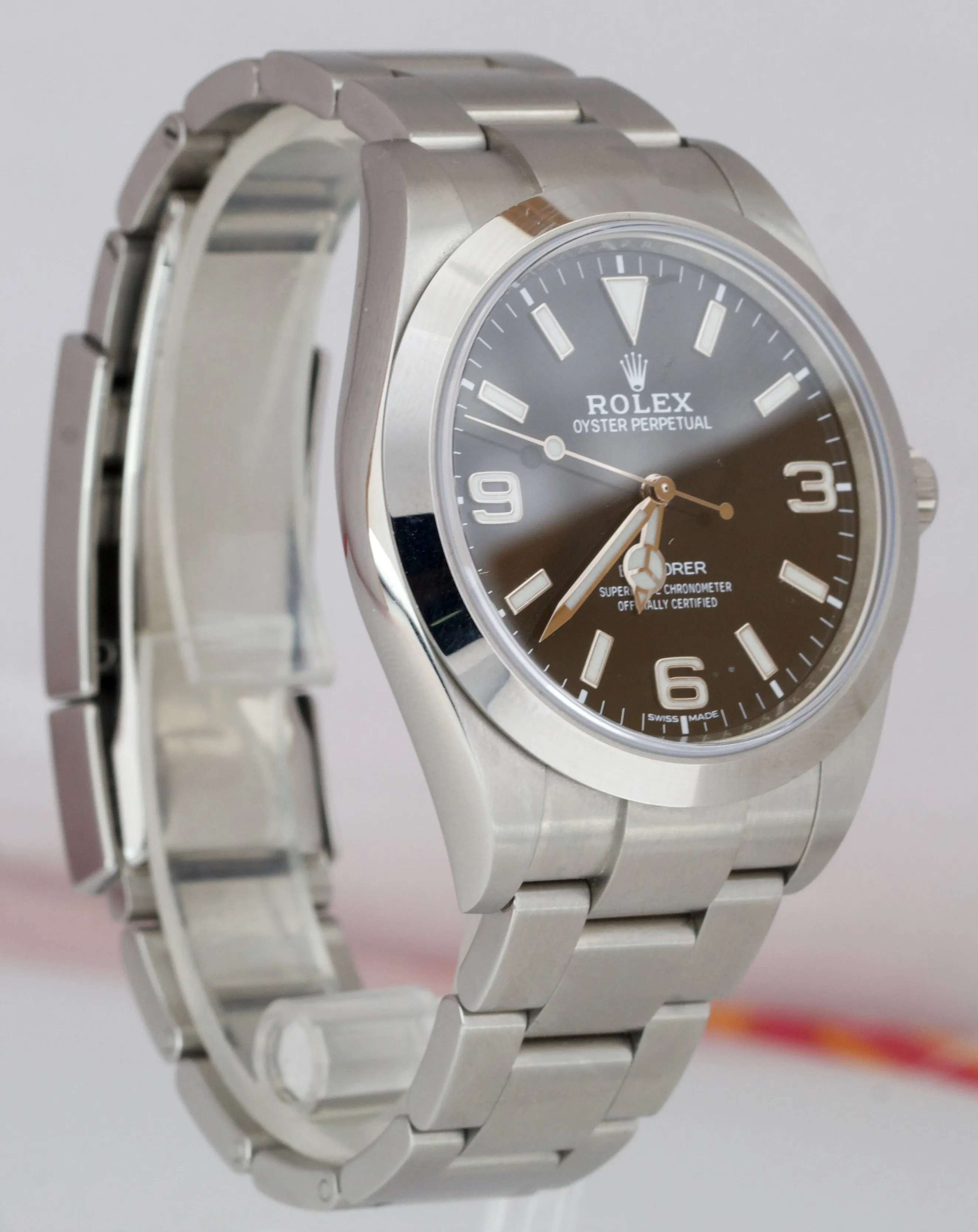 2020 NEW CARD Rolex Explorer I Black 3-6-9 FULL LUME 39mm Stainless Watch 214270