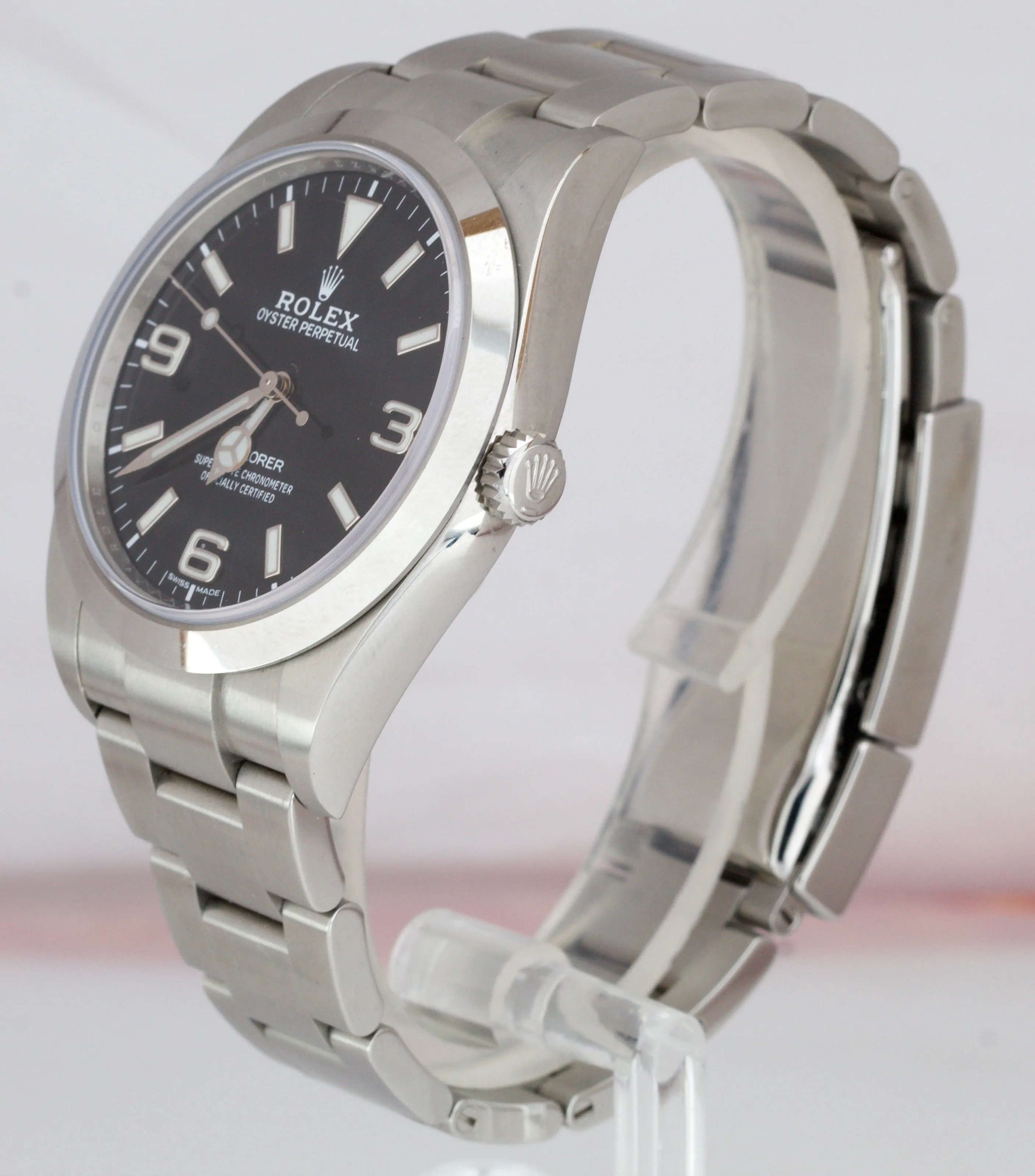 2020 NEW CARD Rolex Explorer I Black 3-6-9 FULL LUME 39mm Stainless Watch 214270