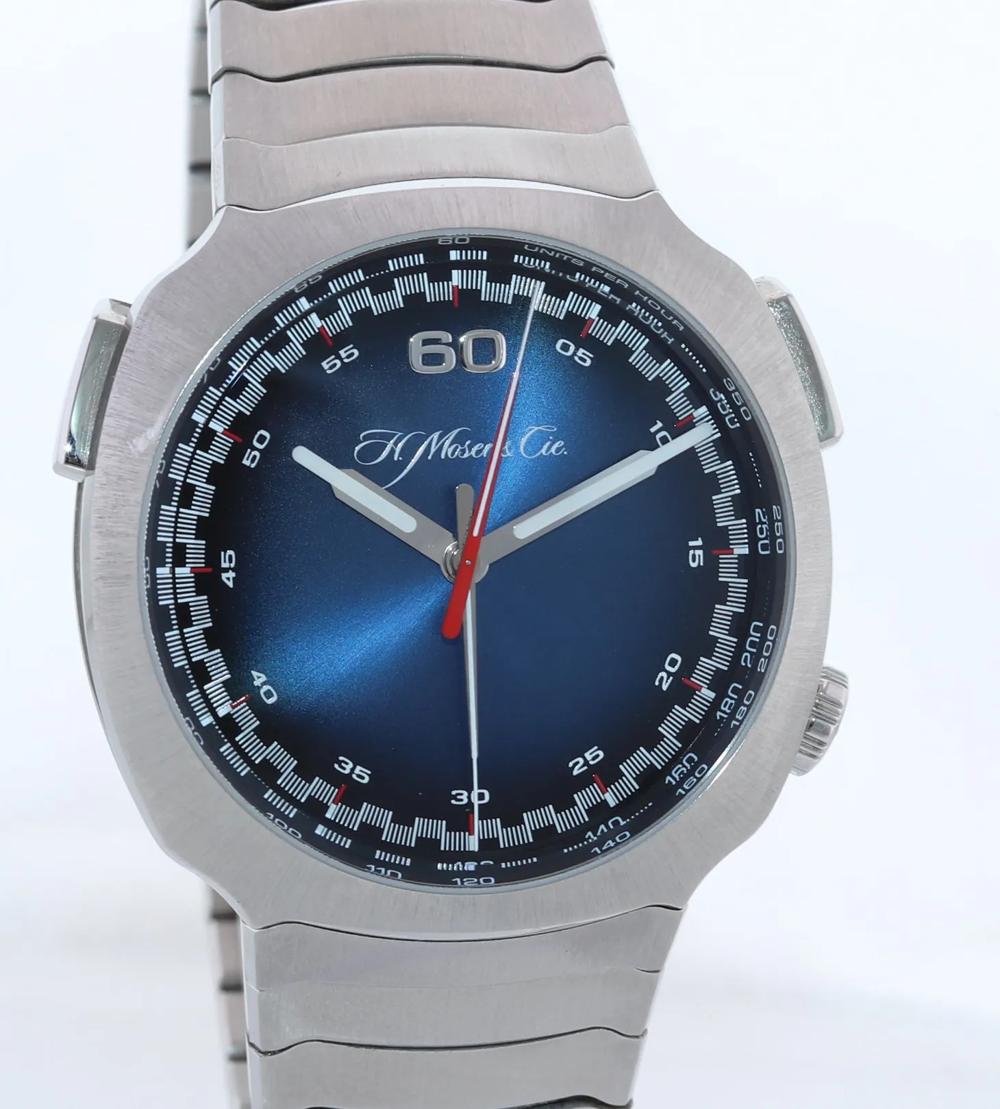 2022 PAPERS H. Moser & Cie. Flyback Streamliner Chrono 42mm Blue 6902-1201 Watch