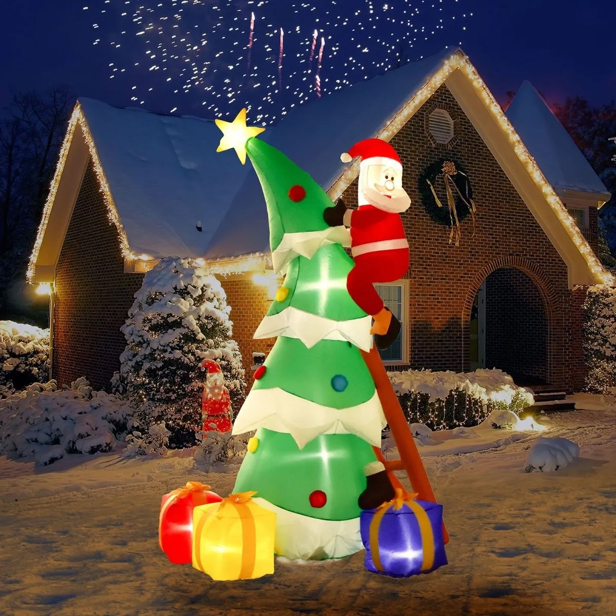 7' Ft Lil' St. Nick Holiday Inflatable