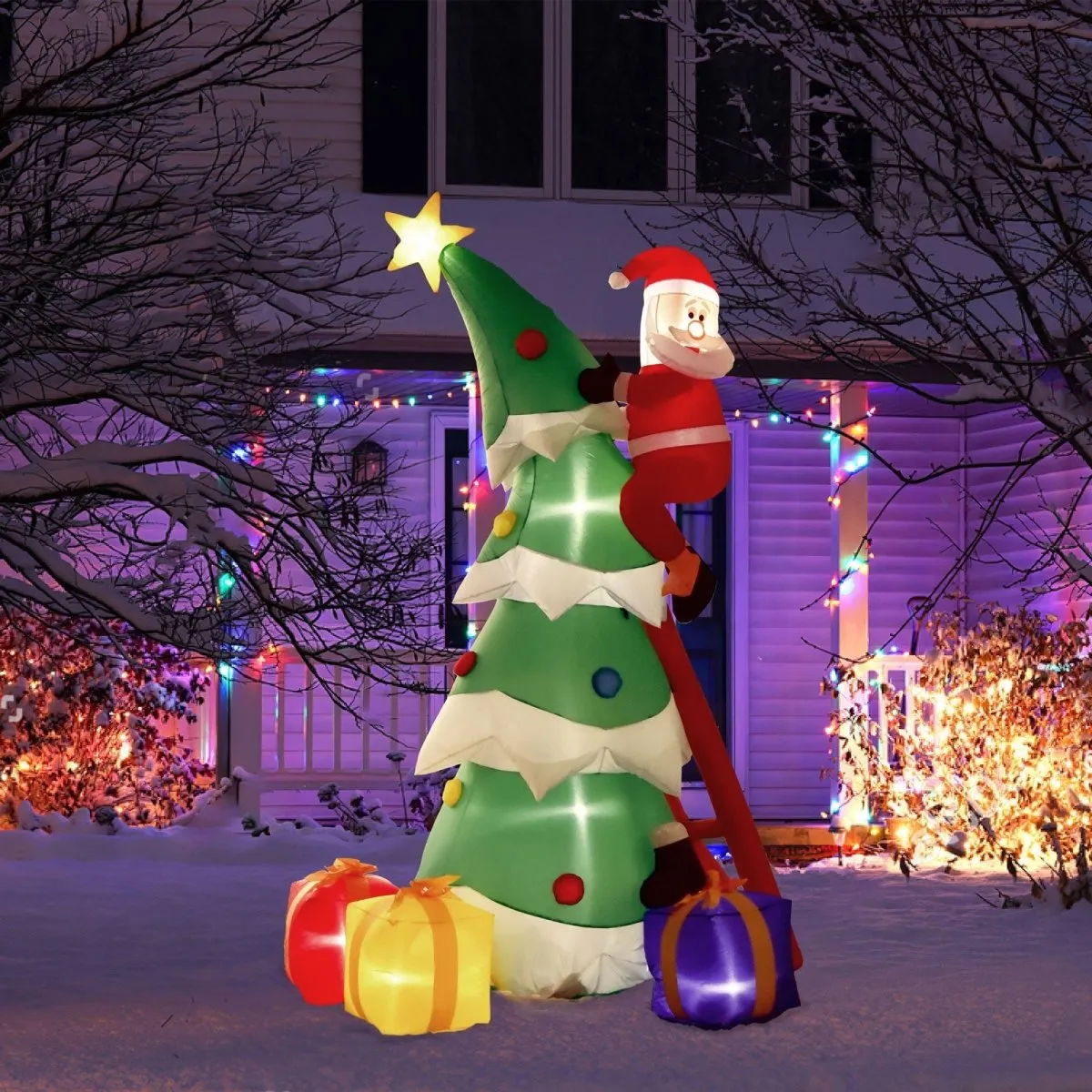 7' Ft Lil' St. Nick Holiday Inflatable
