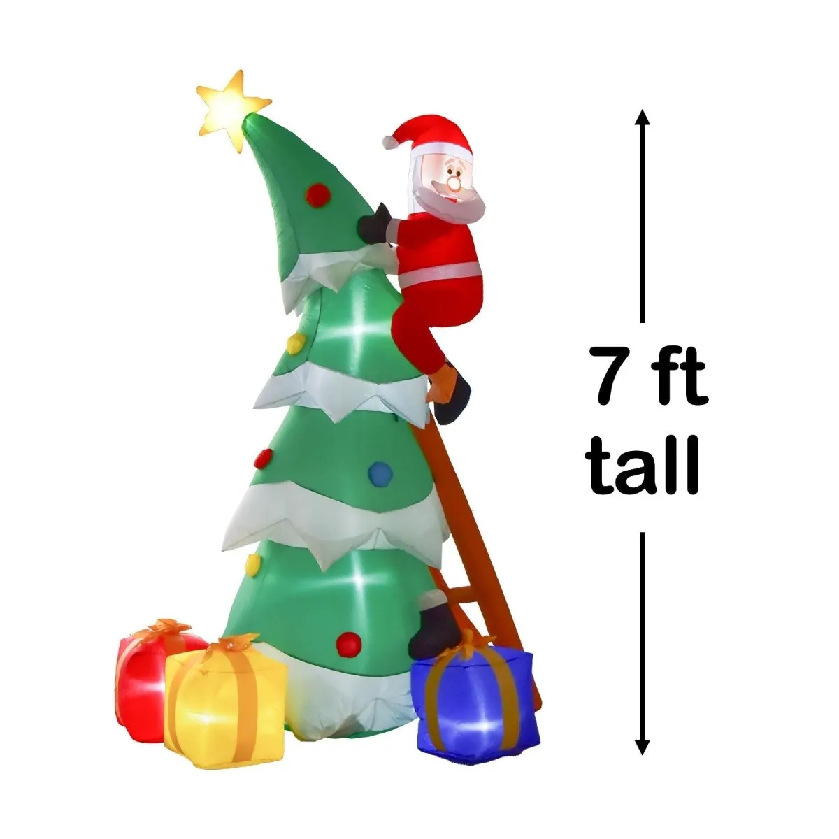 7' Ft Lil' St. Nick Holiday Inflatable