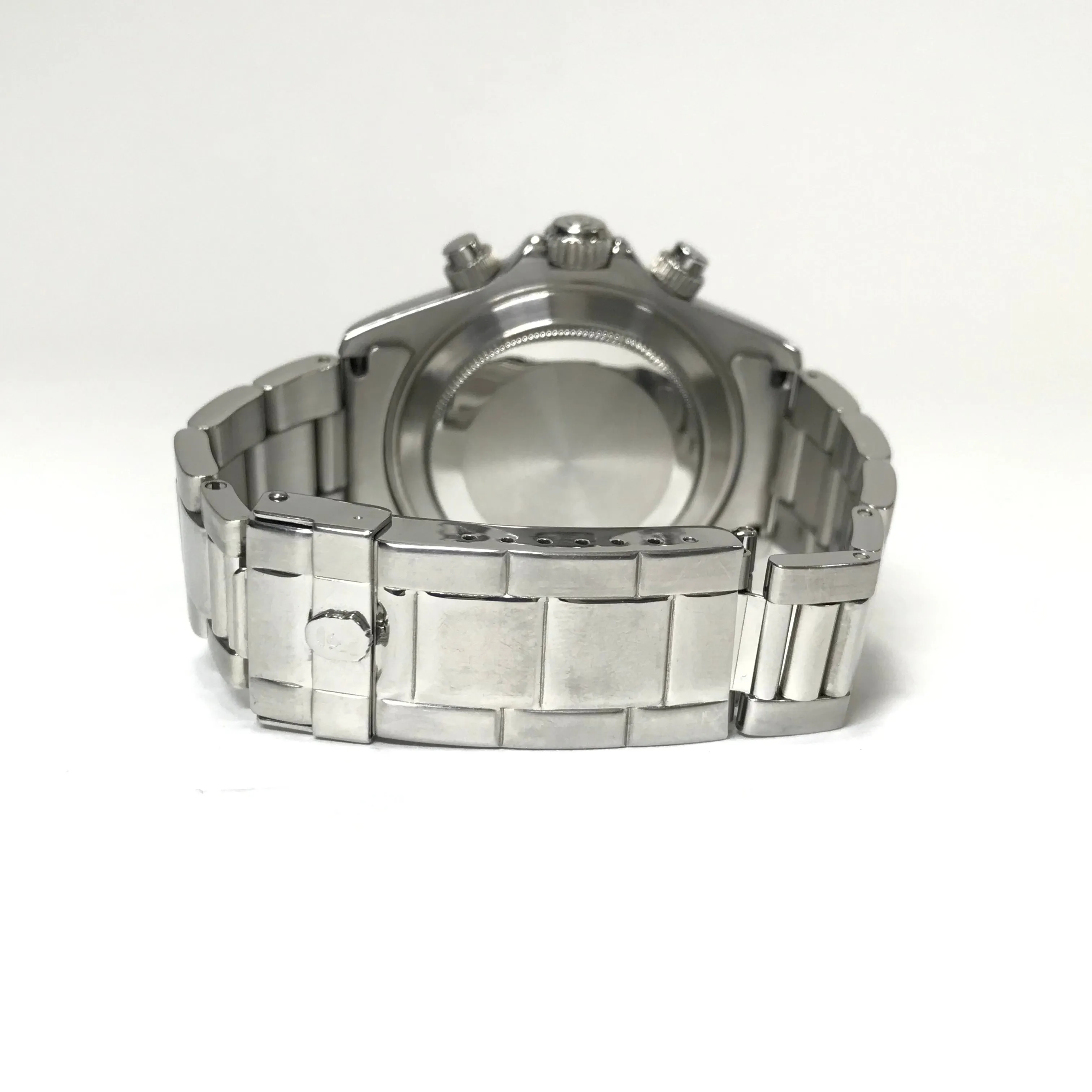 A Bathing Ape Bape Type 3 'Daytona' Bapex Watch Silver/White