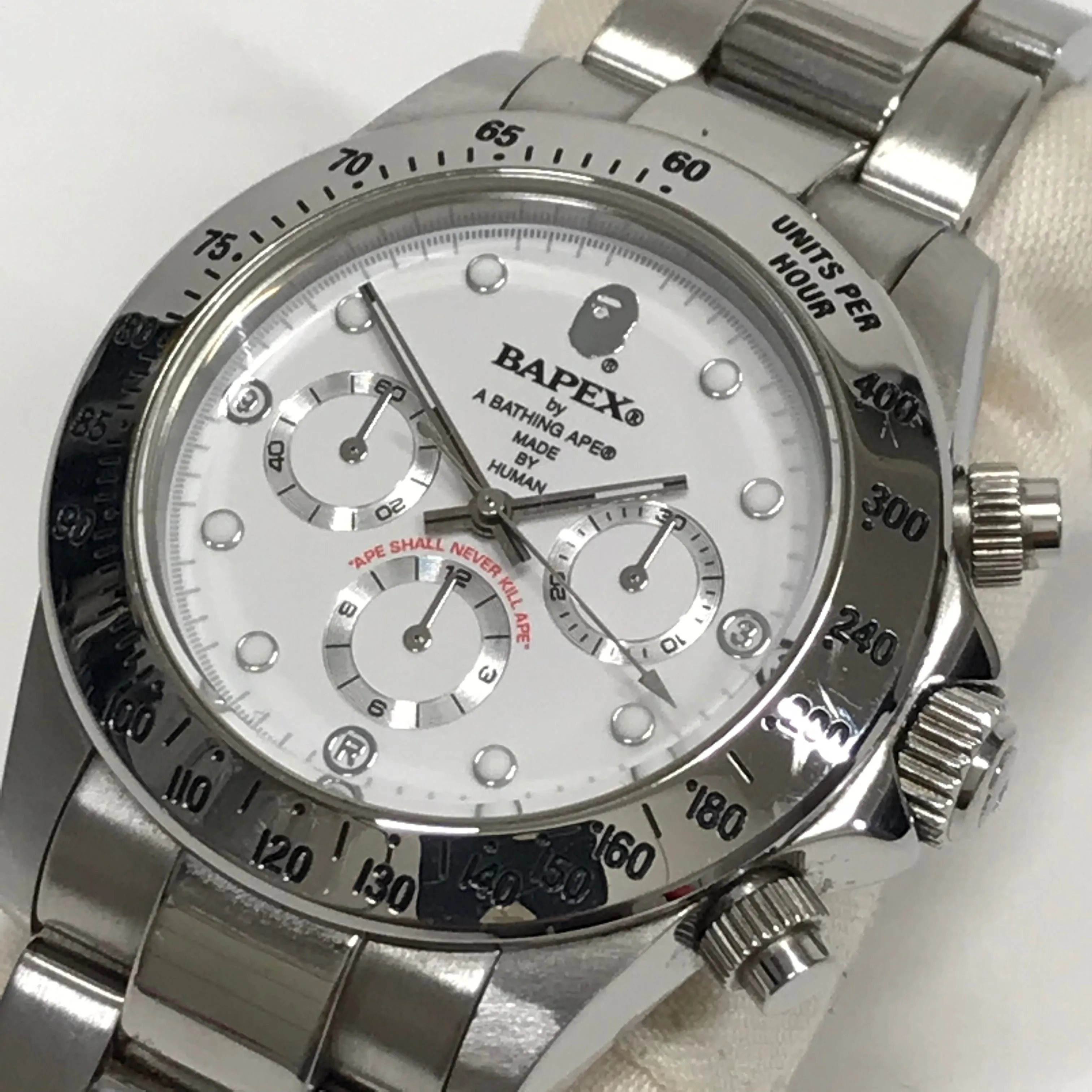 A Bathing Ape Bape Type 3 Daytona Bapex Watch