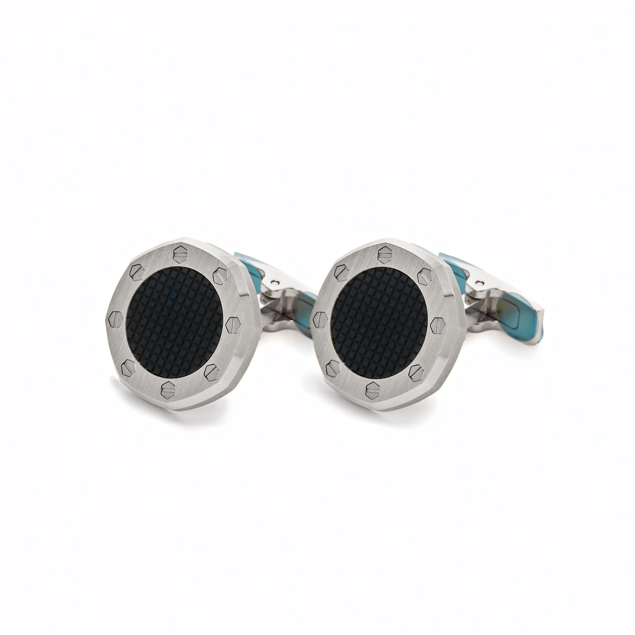 A&P Luxury Watches Stainless Steel Cufflinks in Black