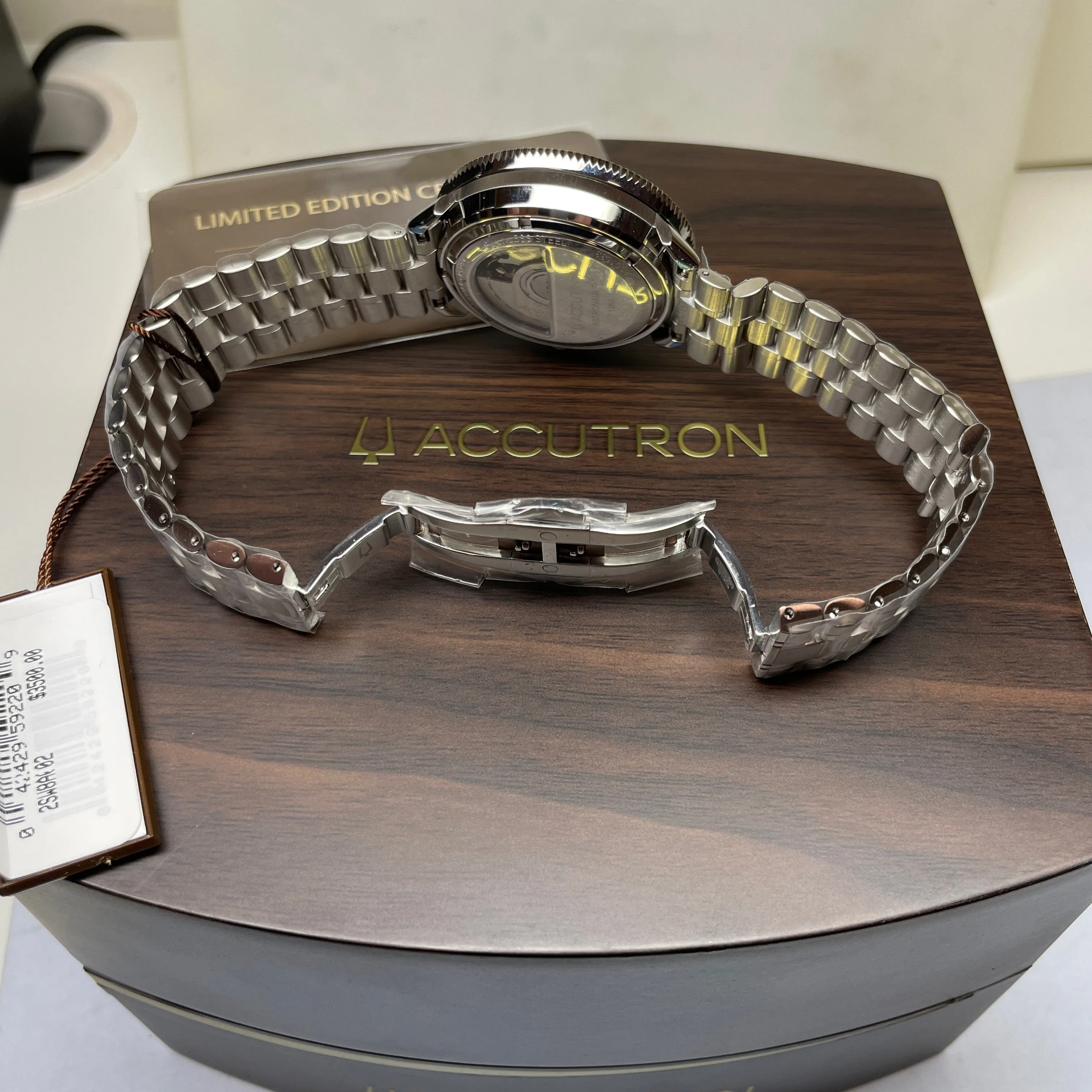 Accutron Astronaut "T" GMT 41mm Black White Watch Limited Re-Edition from 1968
