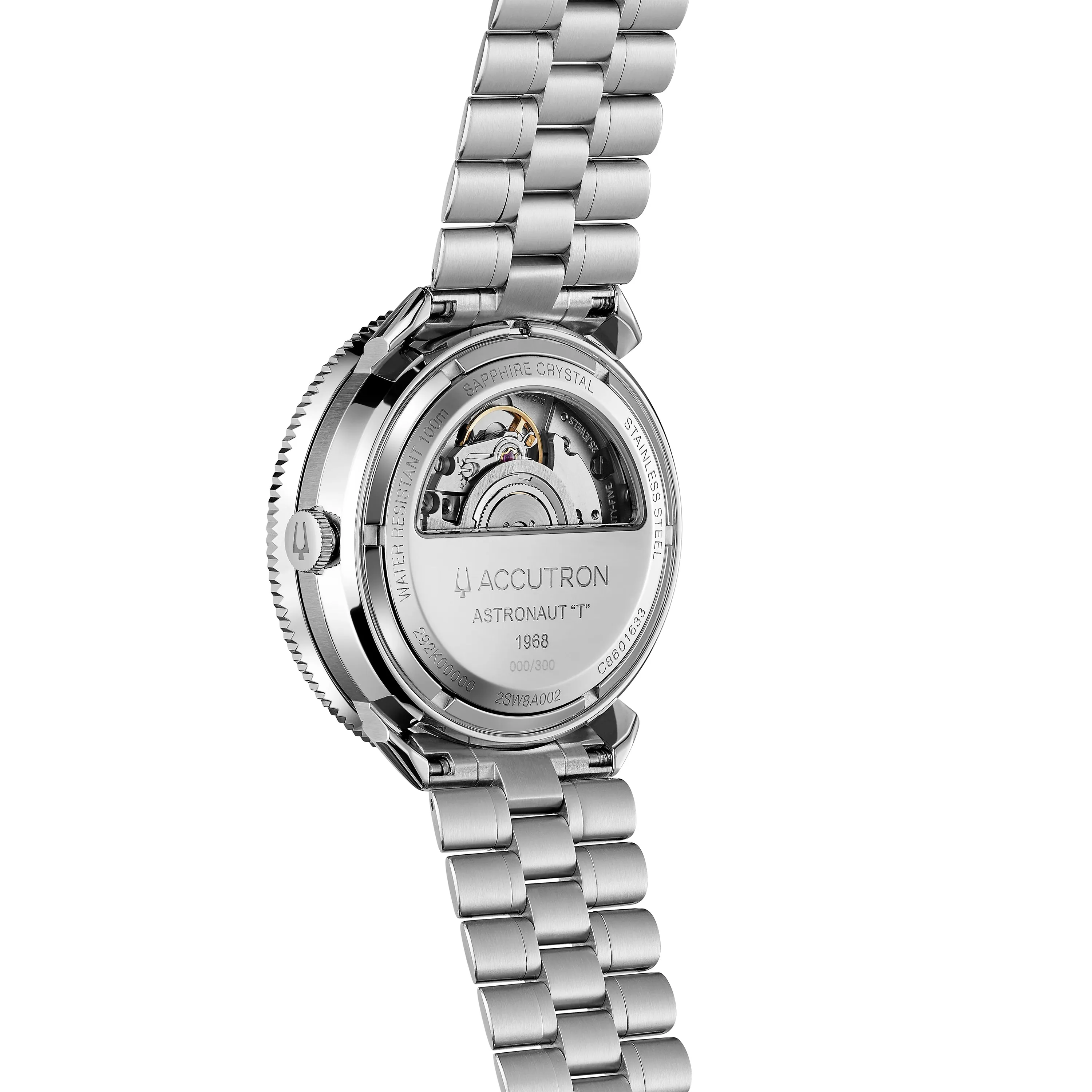 Accutron Astronaut "T" GMT 41mm Black White Watch Limited Re-Edition from 1968