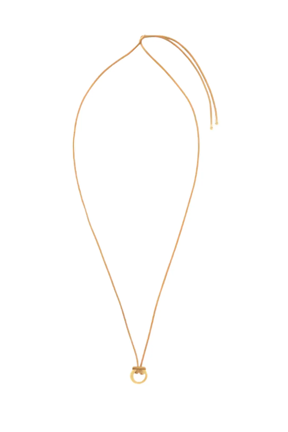 Adjustable Leather Cord | Gold Snake Clasp