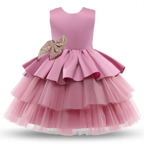 Adorable Big Bowknot Dress for Newborn Baby Girls