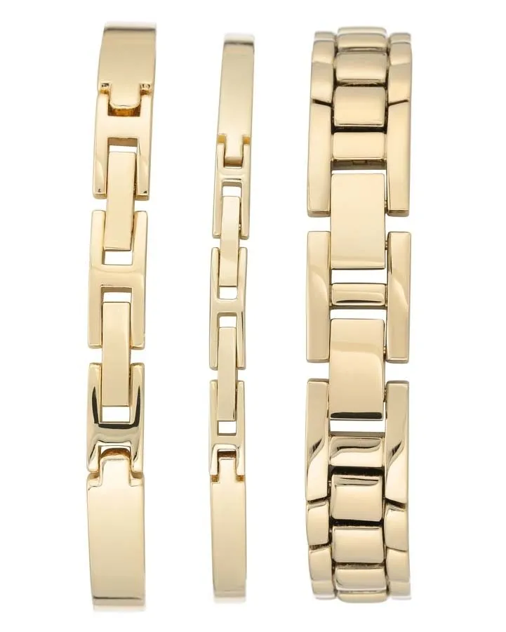 Anne Klein Quartz White Dial Ladies Watch Set AK/3334WHST