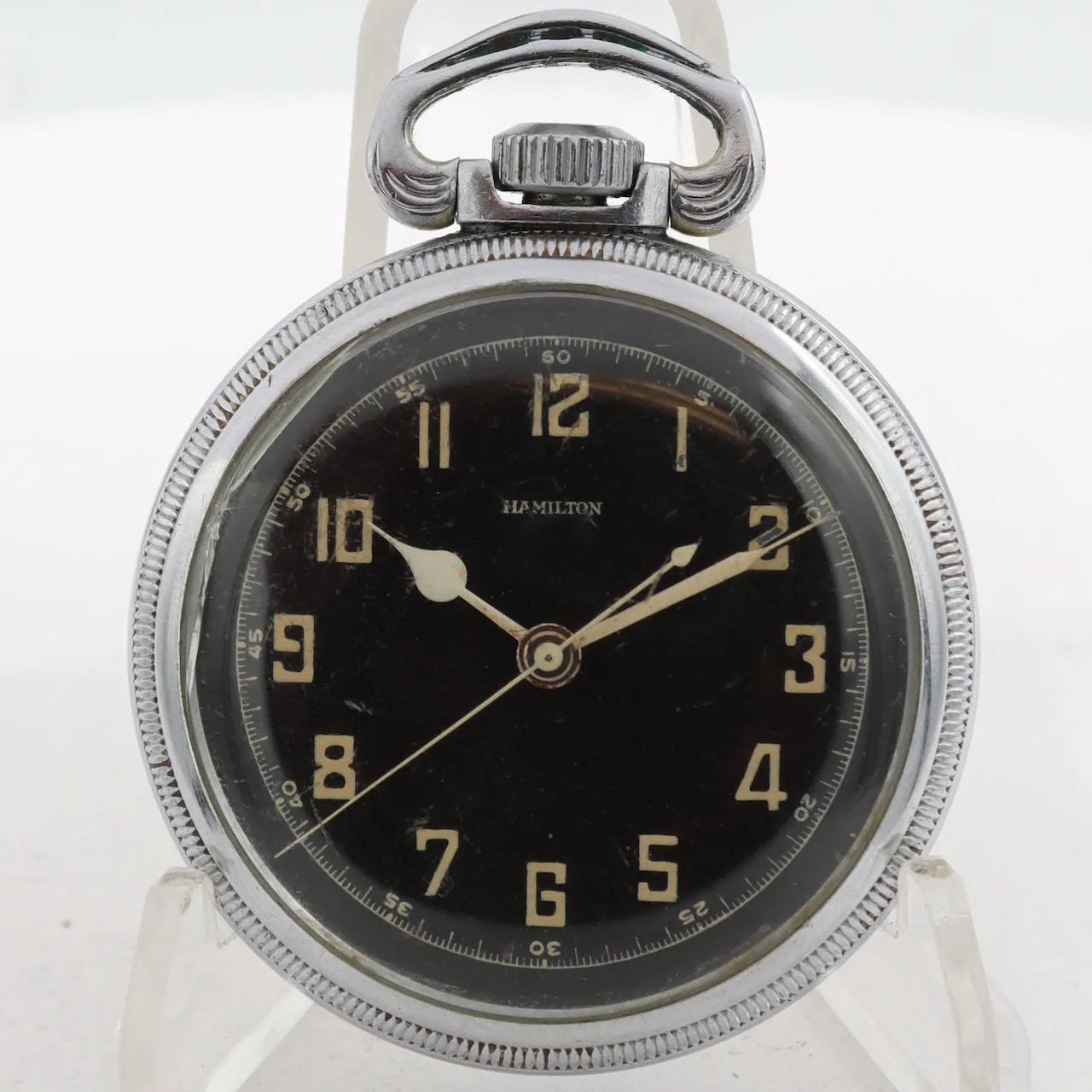Antique 16s 1942 Hamilton Two Tone 22 Jewel Pocket Watch 4992B Gold ToneUSA