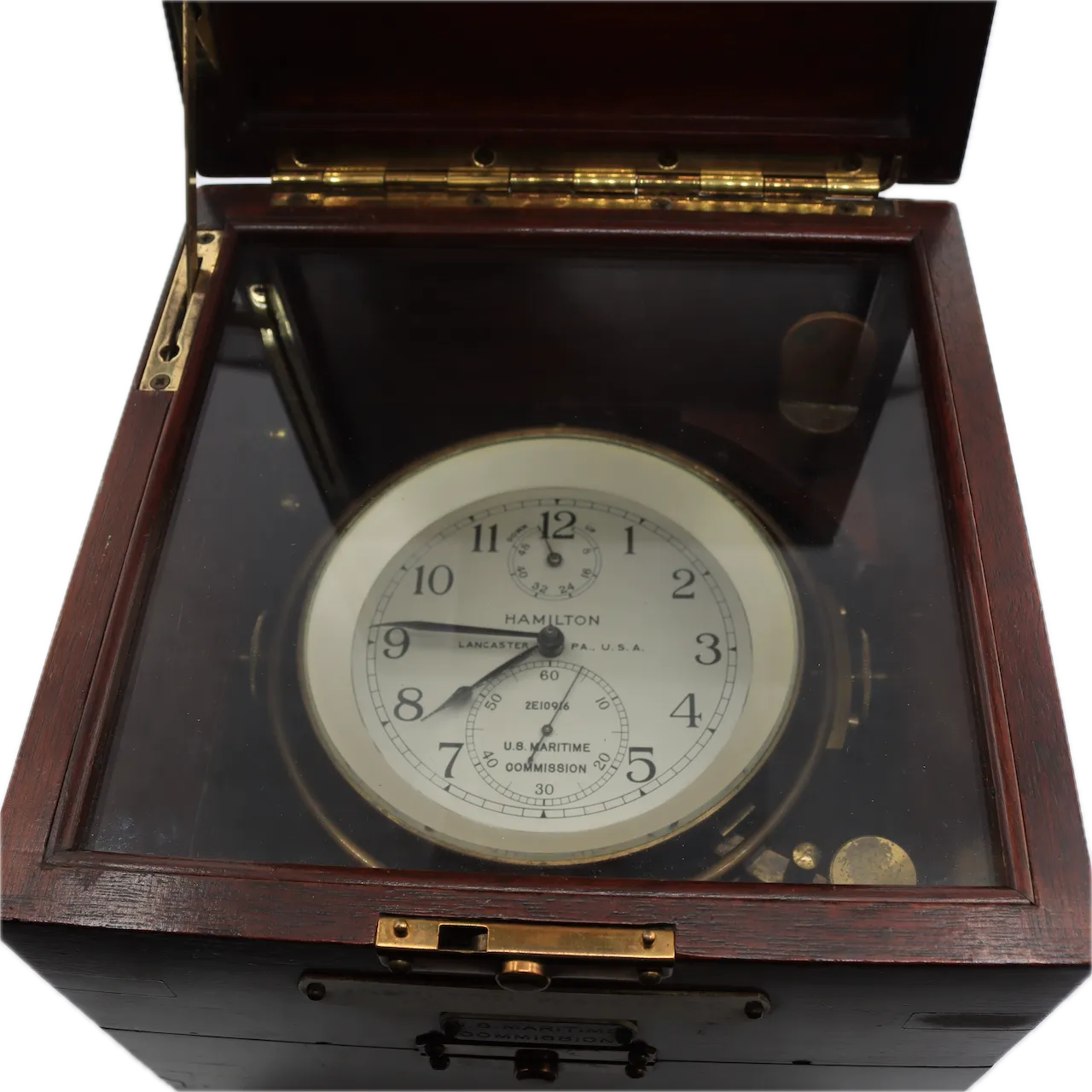 Antique 1941 Hamilton Mod. 21 Maritime Commission Ships Chronometer ClockDetent