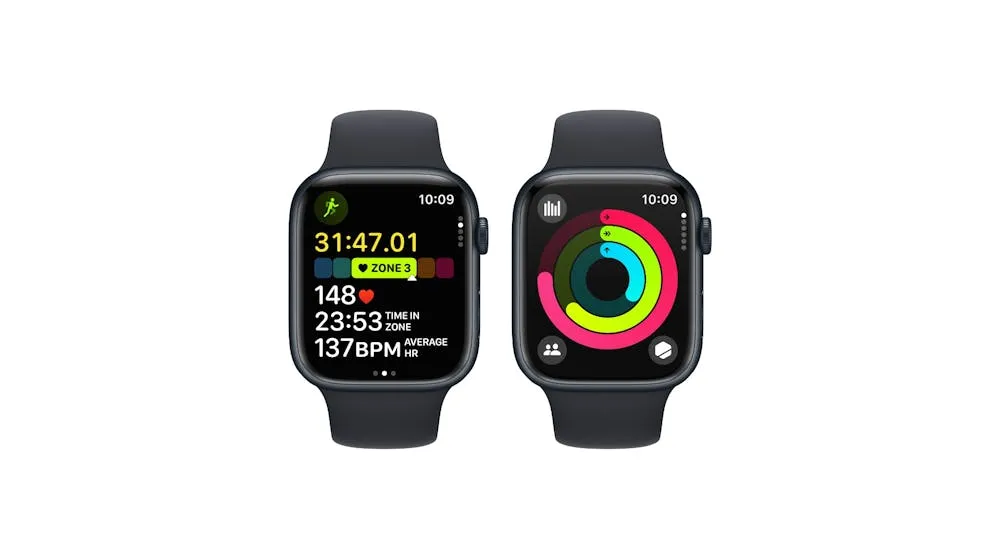 Apple Watch Series 9 41mm (GPS   Cellular) Midnight Aluminium Case with Midnight Sport Band (Opened Never Used)