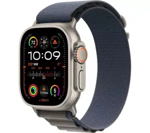 Apple Watch Ultra 2 GPS   Cellular, 49mm Titanium Case with Blue Alpine Loop - Large - Pristine