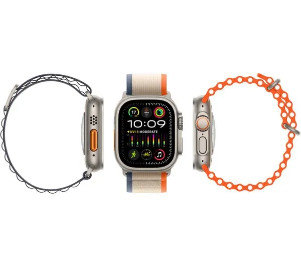 Apple Watch Ultra 2 GPS   Cellular, 49mm Titanium Case with Blue/Black Trail Loop - M/L - Pristine