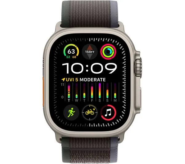 Apple Watch Ultra 2 GPS   Cellular, 49mm Titanium Case with Blue/Black Trail Loop - M/L - Pristine