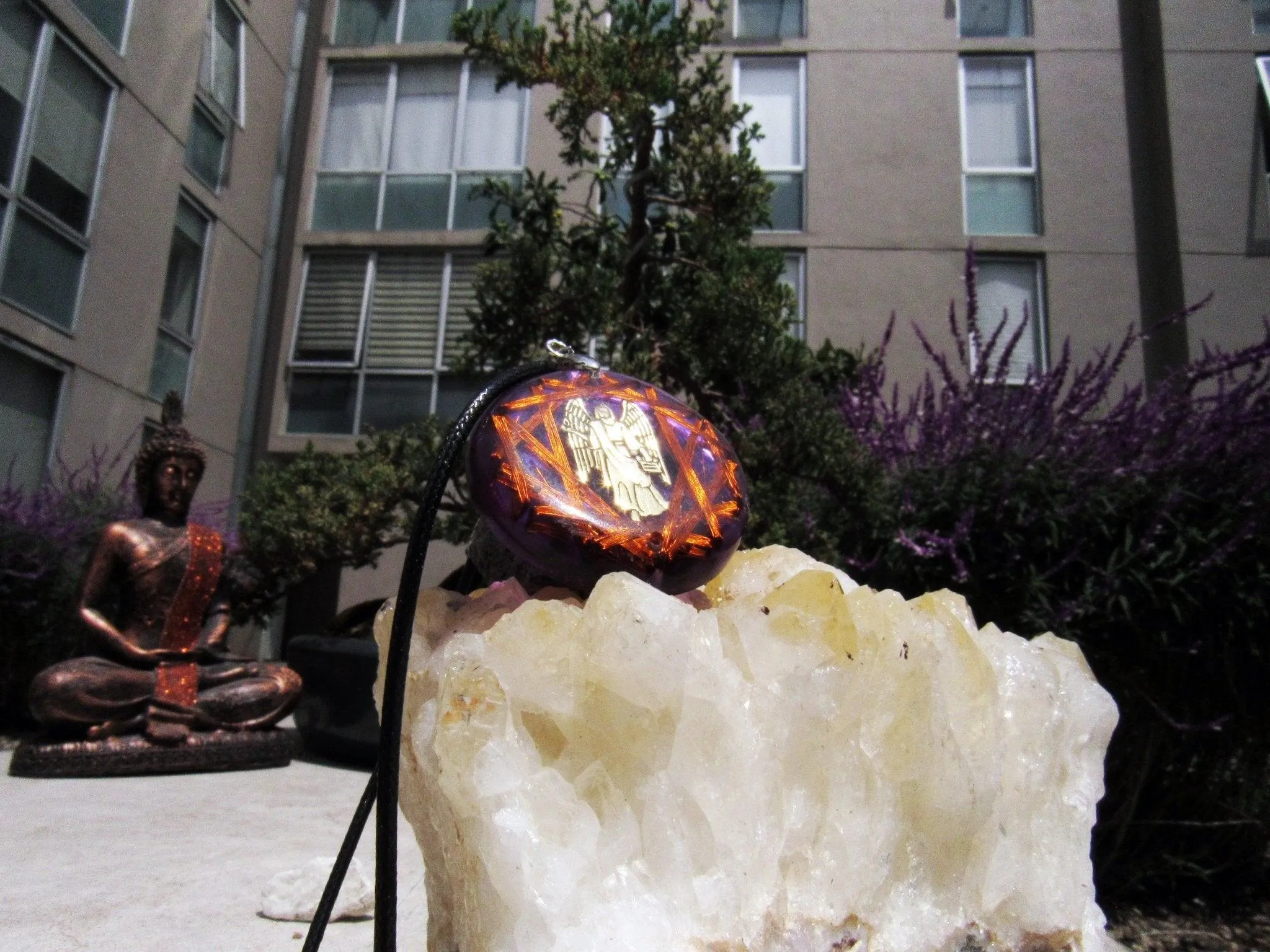 Archangel Uriel 12 Vortex with Citrine Quartz Protective Necklace - Empower your Spirit
