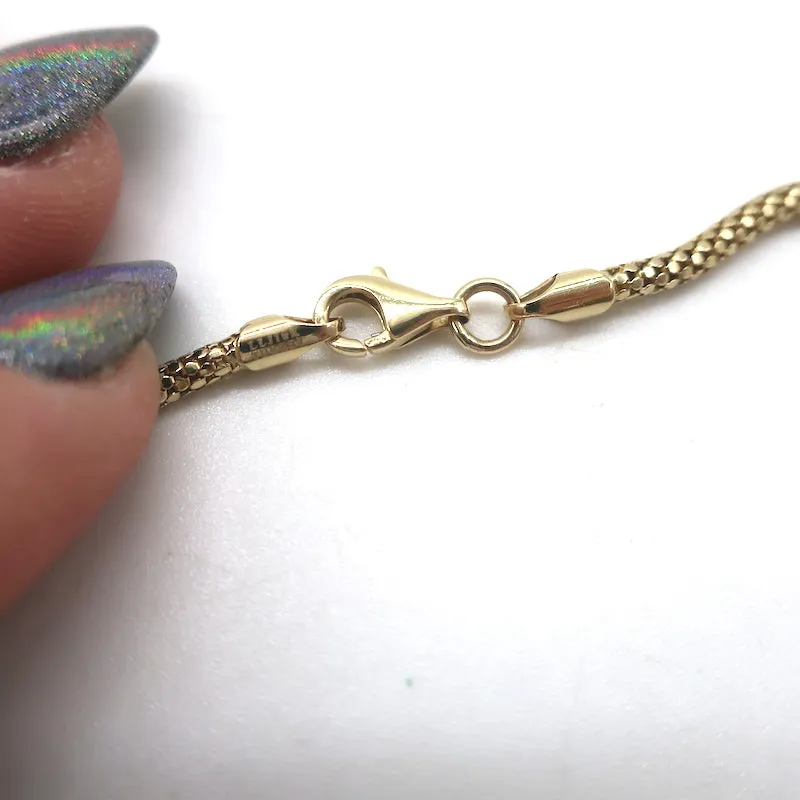 Array Twisted Cubes Necklace 18k Gold NEW