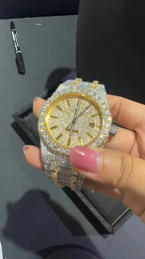 Audemars Piguet Moissanite Diamond Watch  W 51