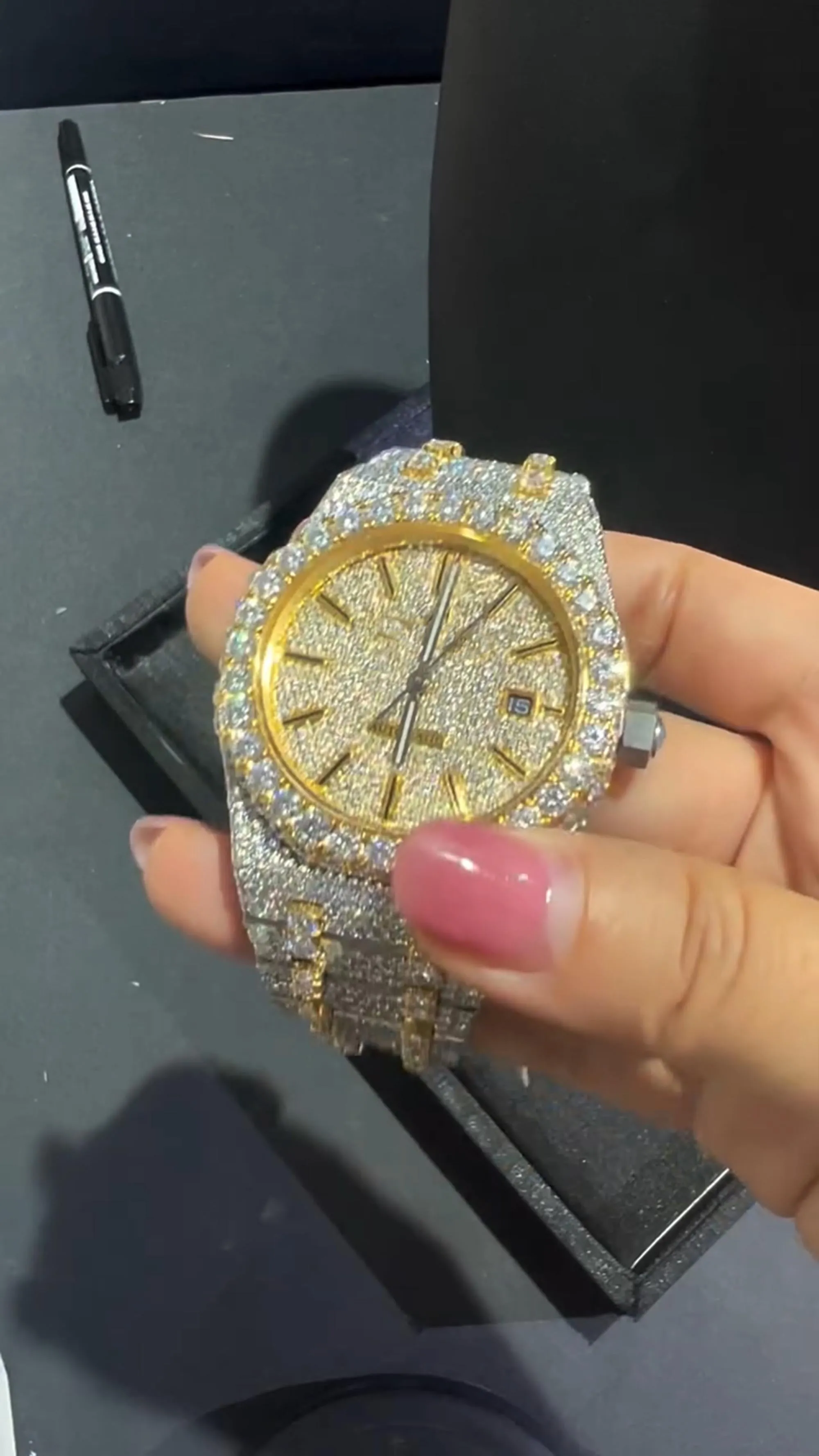 Audemars Piguet Moissanite Diamond Watch  W 51
